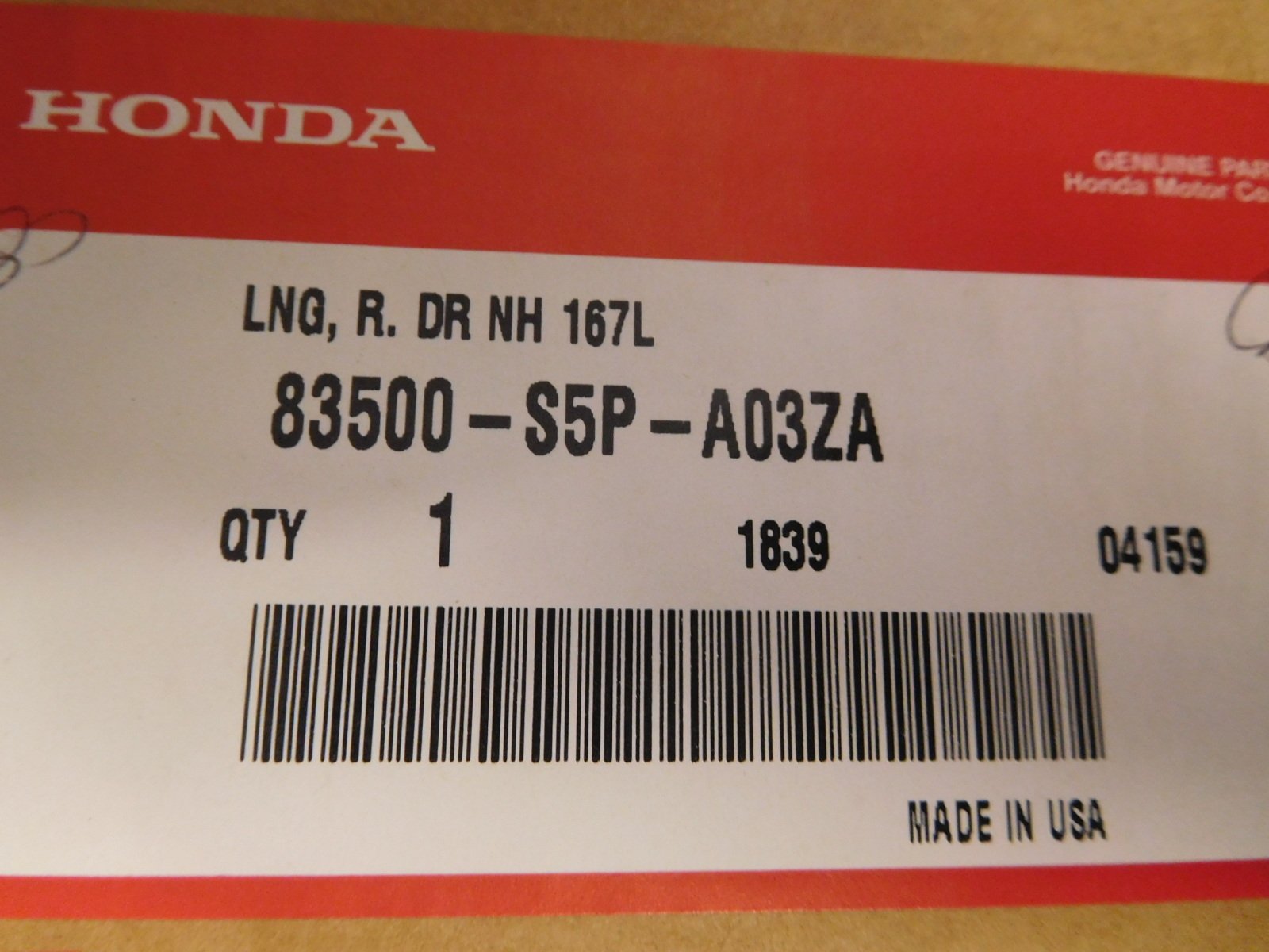 Amazon.com: Genuine Honda 83500-S5P-A03ZA Door Lining Assembly